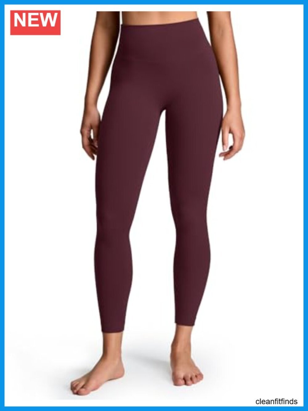 Seamless High Waisted Yoga Leggings 25" - Light to Medium Support